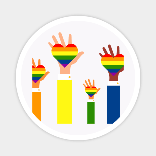 Hand of Love and Pride Magnet